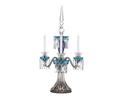 ARLEQUIN CANDÉLABRE 3B BLEU CLAIR BLEU FONCÉ FLANELLE