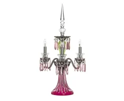 ARLEQUIN CANDÉLABRE 3L AMÉTHYSTE CHARTREUSE FLANELLE