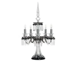 ARLEQUIN CANDÉLABRE 5L NOIR SATINÉ FLANELLE