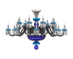 ARLEQUIN HORIZ LUSTRE18L BLEU CLAIR BLEU FONCÉ FLANELLE