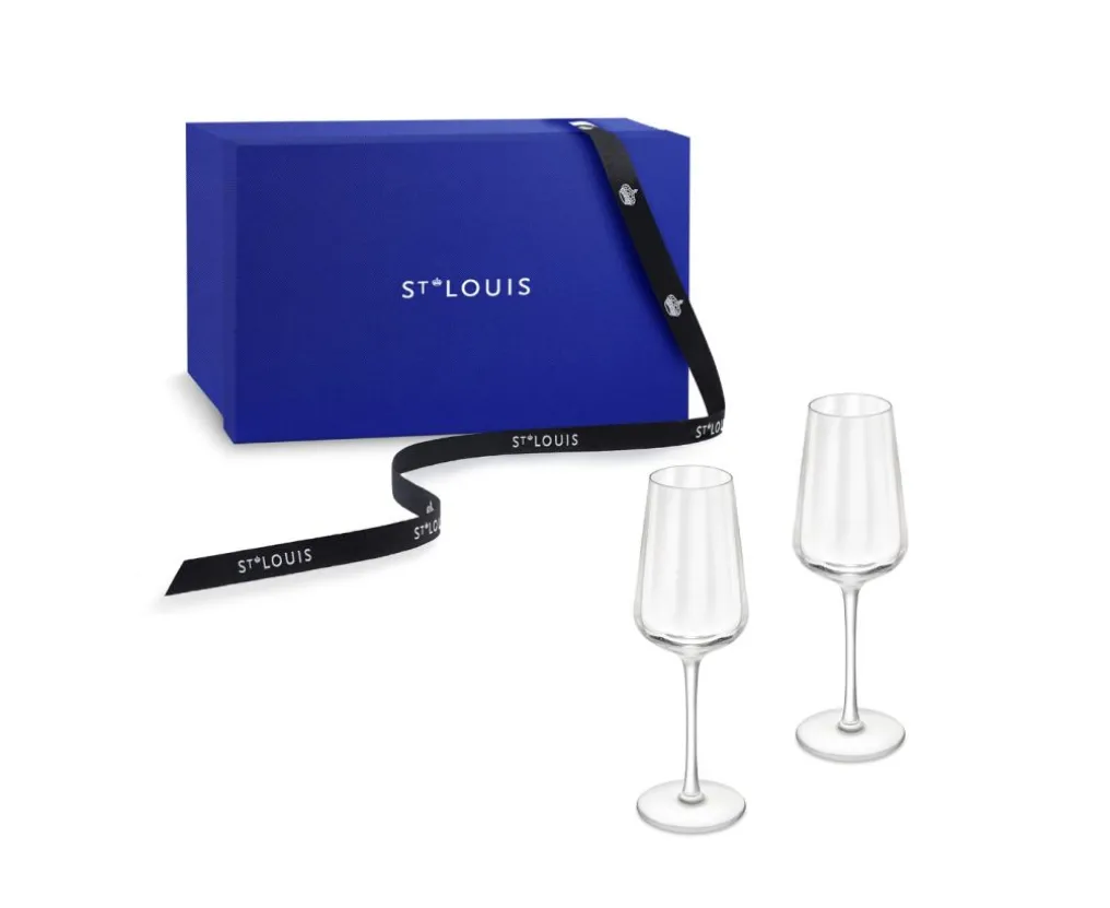 Coffret de 2 verres à vin : Un coffret d'exception avec 2 pièces en cristal