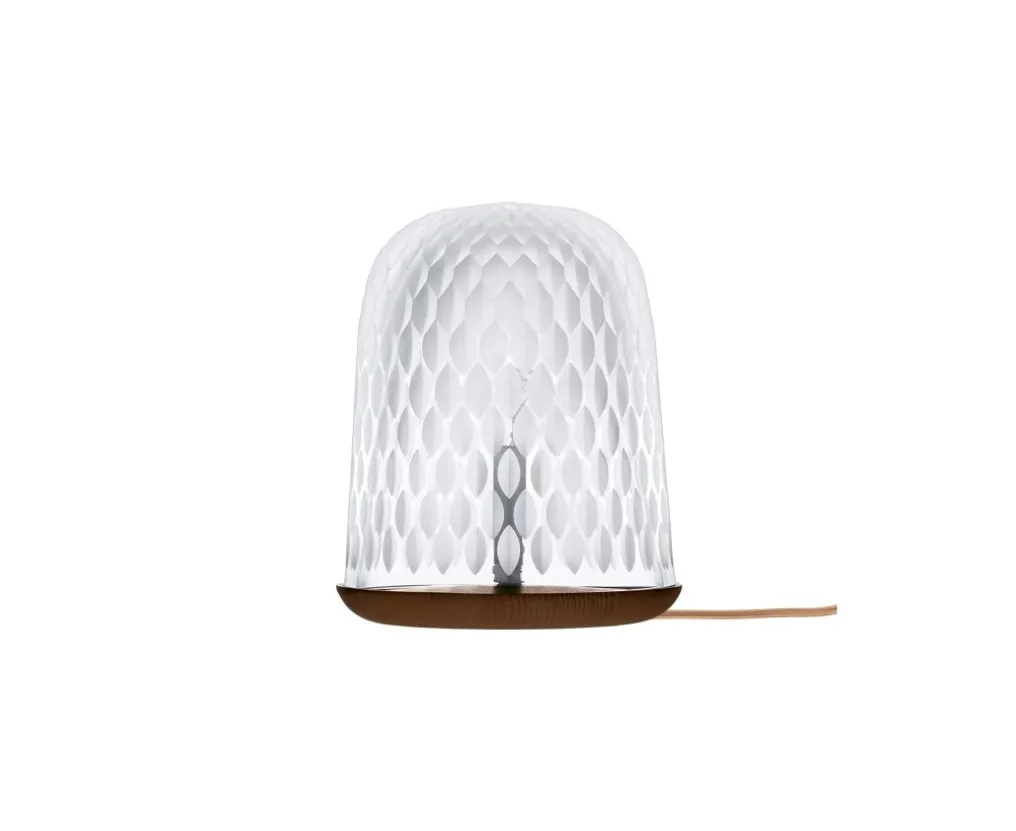 FOLIA LAMPE A POSER SATINE BOIS FONCE