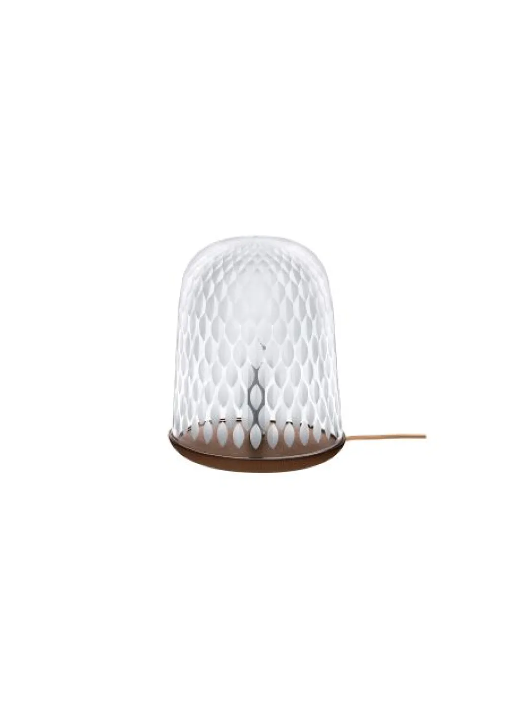 FOLIA LAMPE A POSER SATINE BOIS FONCE