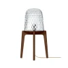 FOLIA LAMPE A POSER SUR PIEDS BOIS FONCE