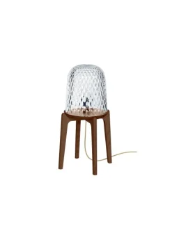 FOLIA LAMPE A POSER SUR PIEDS BOIS FONCE