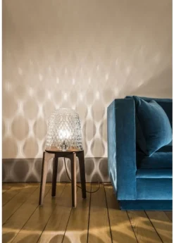 FOLIA LAMPE A POSER SUR PIEDS BOIS FONCE