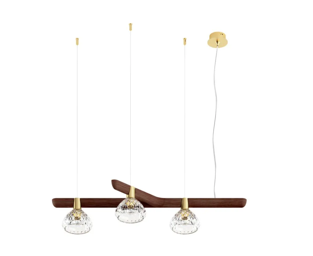 FOLIA MODULE SUSPENSION 3L DROIT BOIS FONCÉ