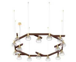FOLIA MODULE SUSPENSION 16L CIRCULAIRE BOIS FONCÉ