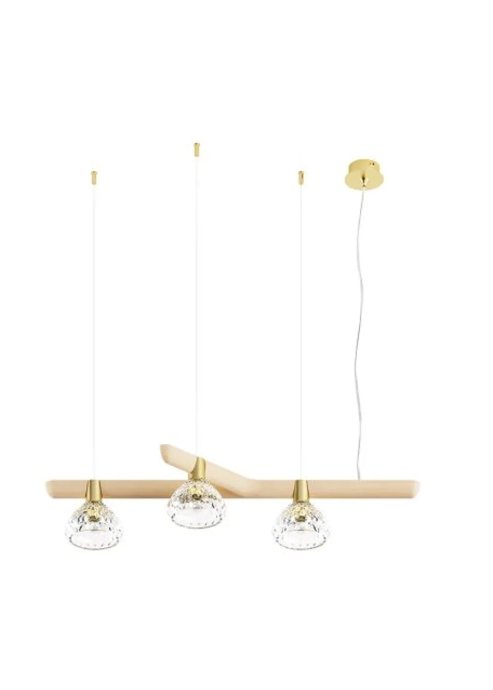 FOLIA MODULE SUSPENSION 3L DROIT BOIS FONCÉ