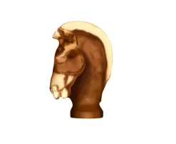 JEU PIECE CAVALIER AMBRE SATINÉ