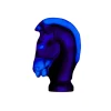 JEU PIECE CAVALIER BLEU FONCÉ SATINÉ