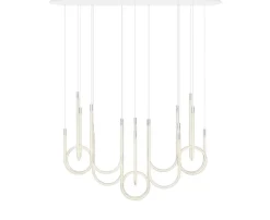 Lustre 10 lumières horizontal : illuminez votre espace design