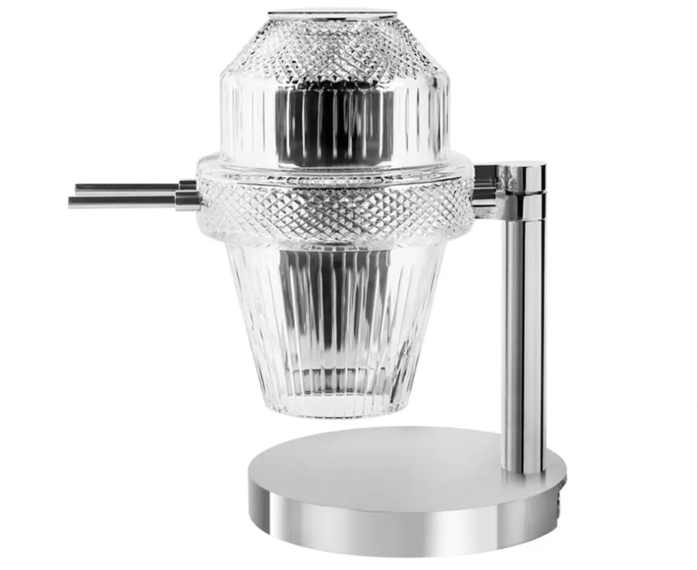 MATRICE LAMPE A POSER FINITION NICKELÉE