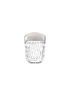 Mini baladeuse finition argentée : choisissez Saint-Louis et sa lampe en cristal