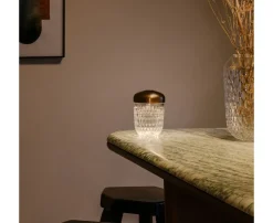 Mini baladeuse finition cuivrée : offrez-vous la lampe Saint-Louis en cristal