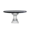 QUADRILLE PLATEAU SUR PIED MARBRE NOIR