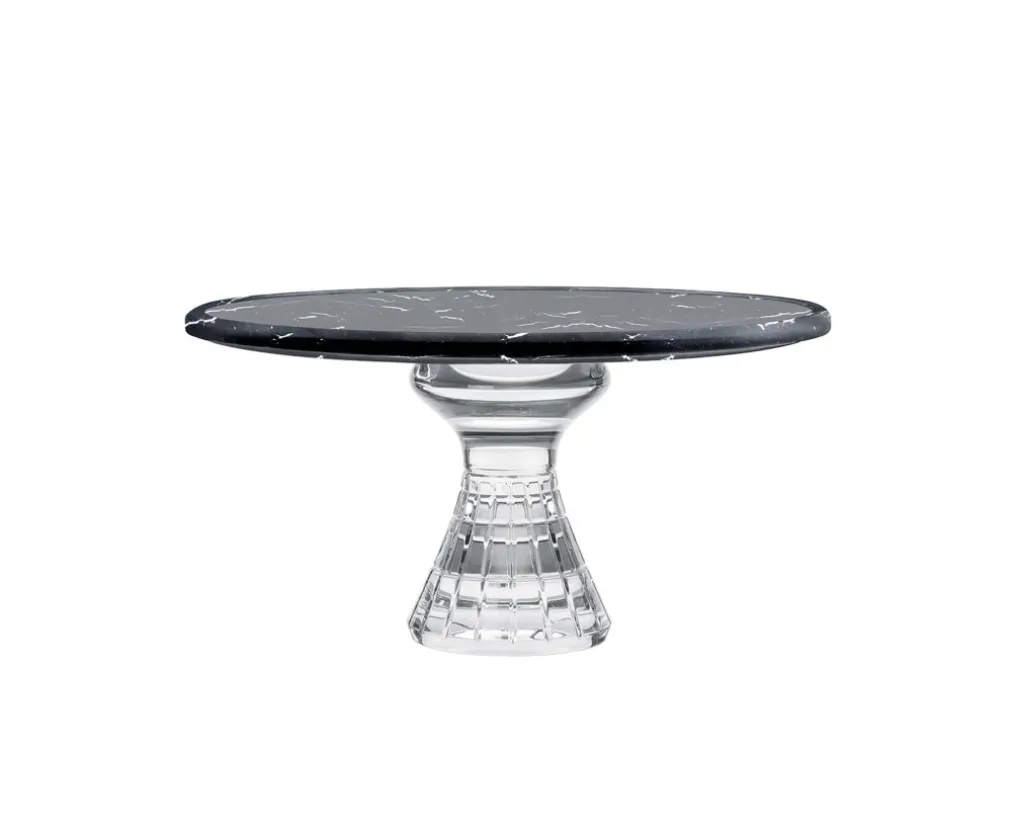 QUADRILLE PLATEAU SUR PIED MARBRE NOIR