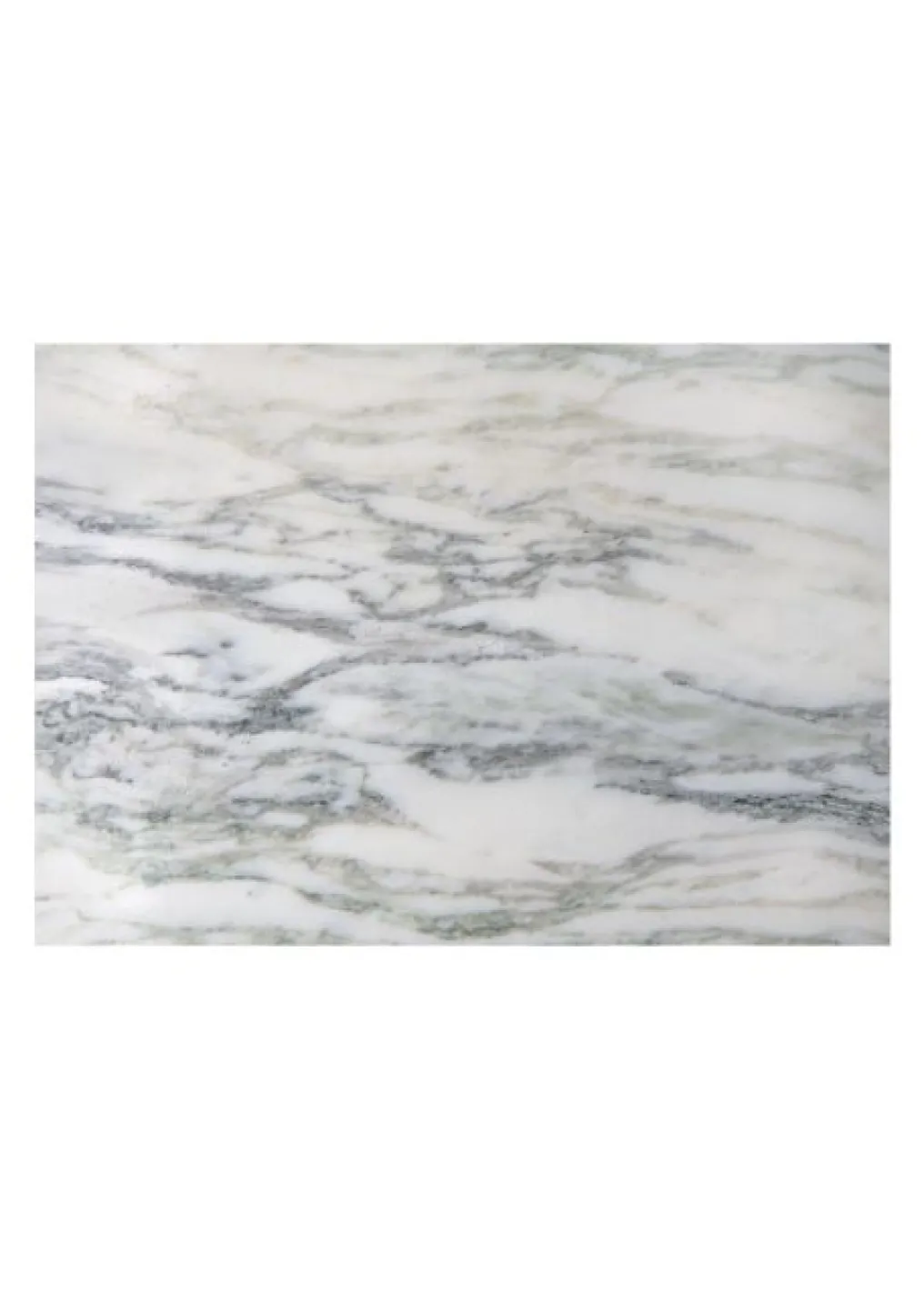 QUADRILLE PLATEAU SUR PIED MARBRE BLANC