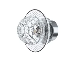 ROYAL APPLIQUE IP44 1L BOBÈCHE FINITION INOX POLI