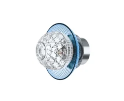 ROYAL APPLIQUE IP44 1L BOBÈCHE BLEU CLAIR FINITION NICKELEE