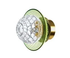 ROYAL APPLIQUE IP44 1L BOBÈCHE CHARTREUSE FINITION DORÉE