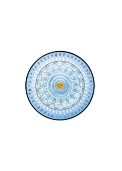 ROYAL APPLIQUE IP44 1L BOBÈCHE BLEU CLAIR FINITION DORÉE