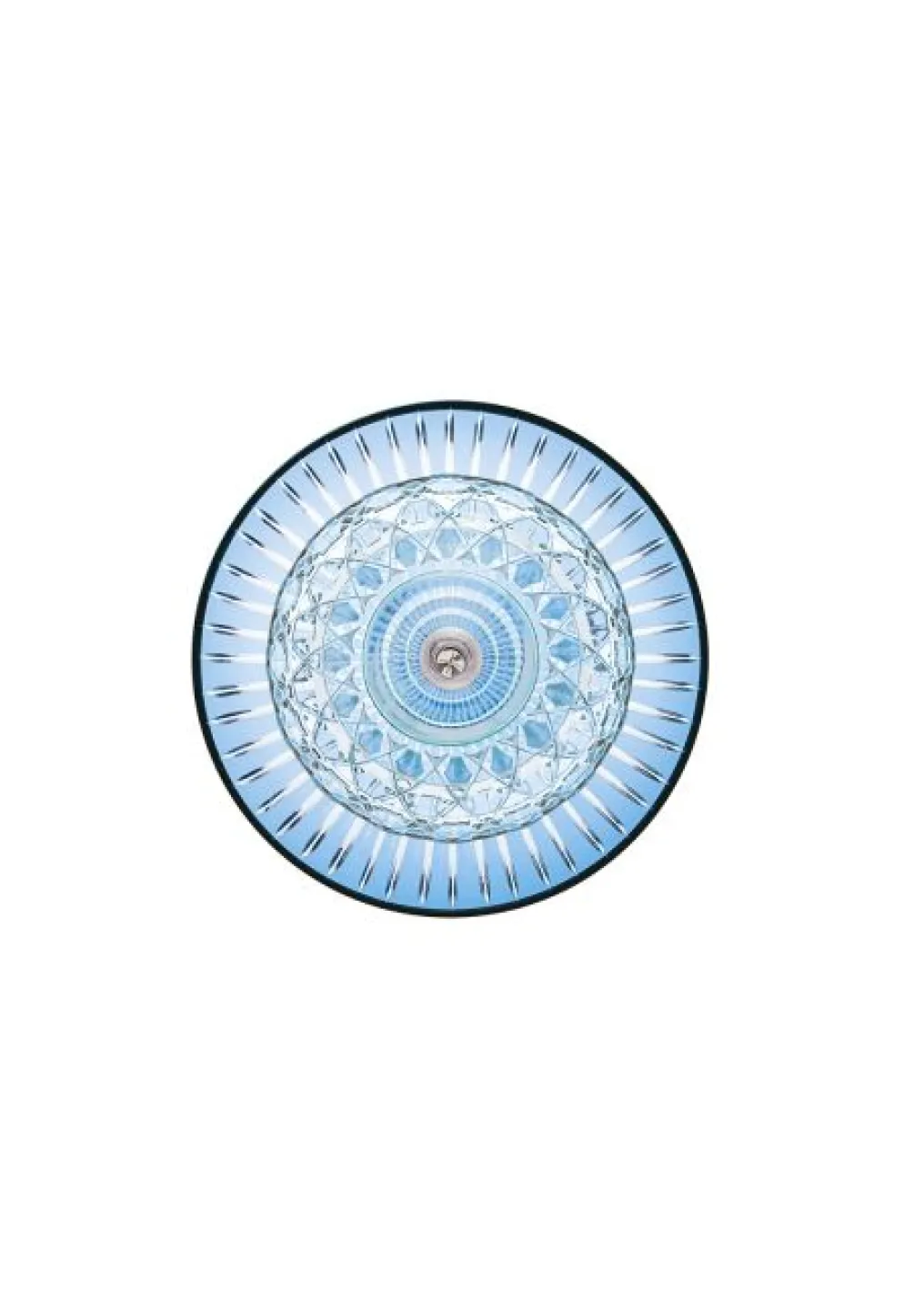 ROYAL APPLIQUE IP44 1L BOBÈCHE BLEU CLAIR FINITION NICKELEE