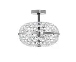 ROYAL PLAFONNIER DOUBLE FINITION CHROMÉE