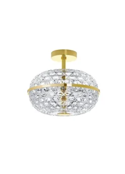 ROYAL PLAFONNIER DOUBLE FINITION DORÉE
